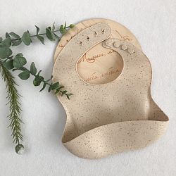 Силиконовый нагрудник MUSHIE Shifting Sand Terrazzo